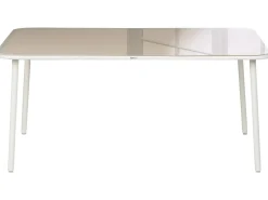 Havebord CARAVINO 160 cm 90 cm Metal Lys Beige