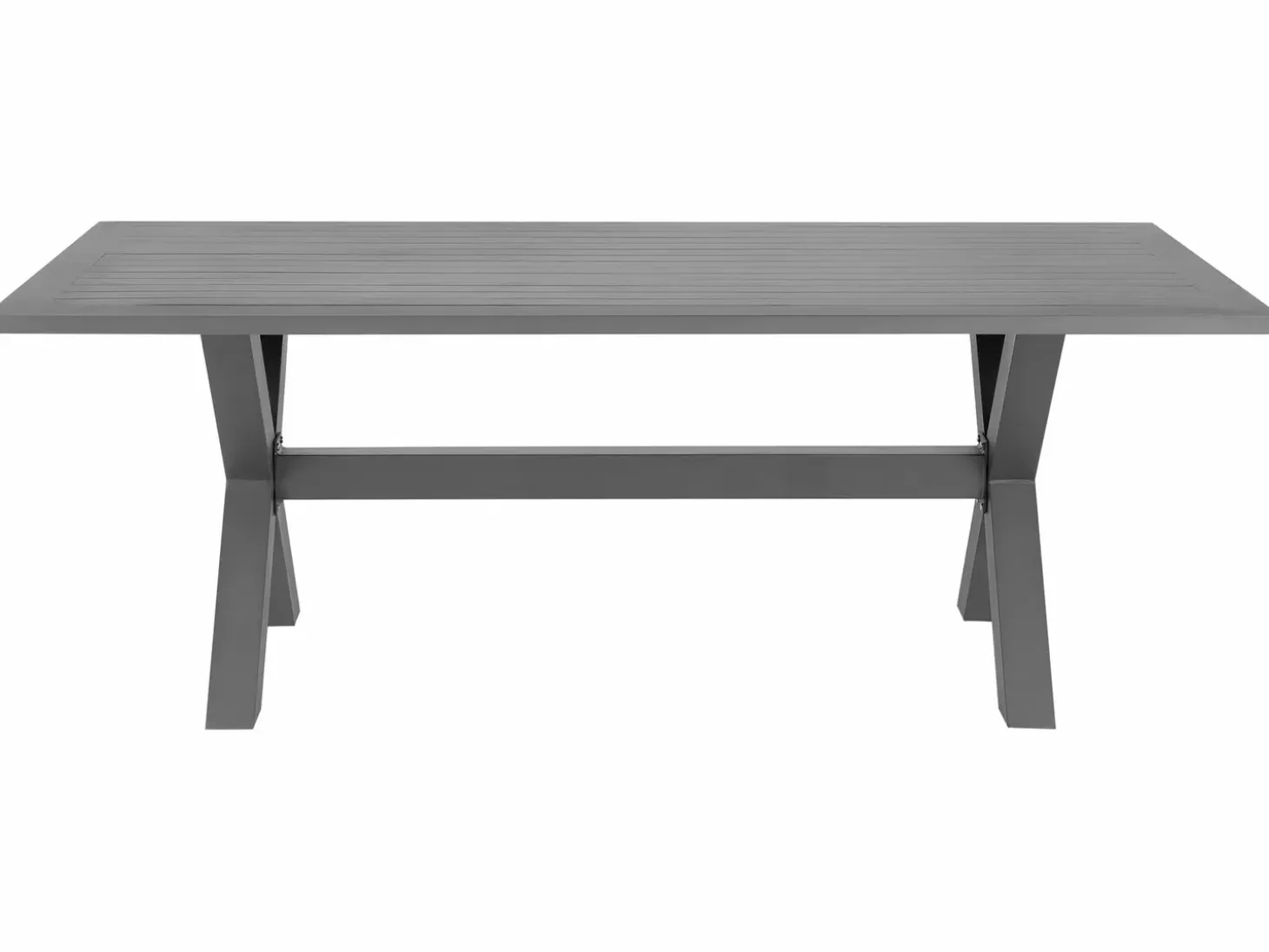 Havebord CASCAIS 200 cm 105 cm Metal Grå