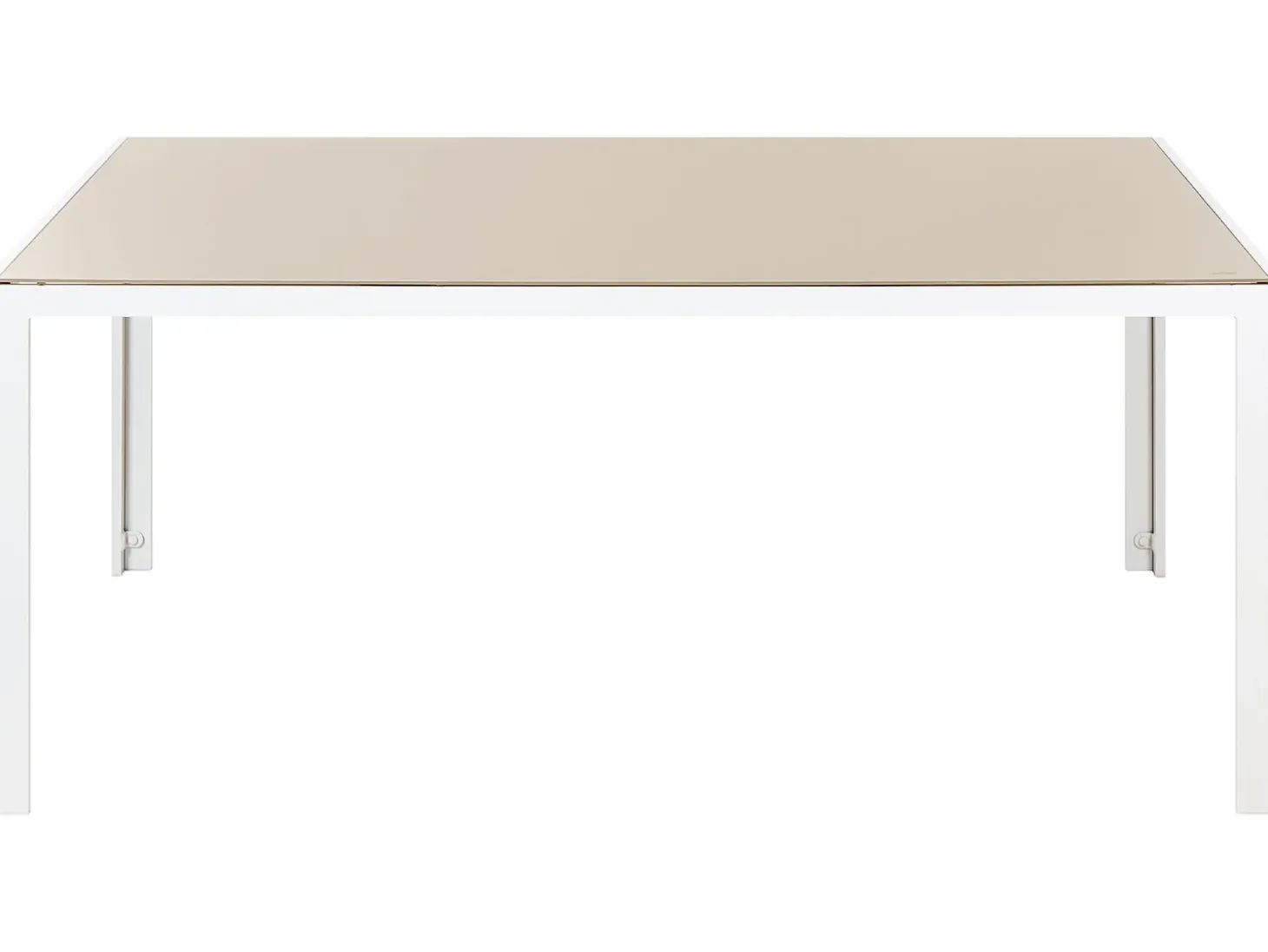 Havebord CATANIA 160 cm 91 cm Glas Beige