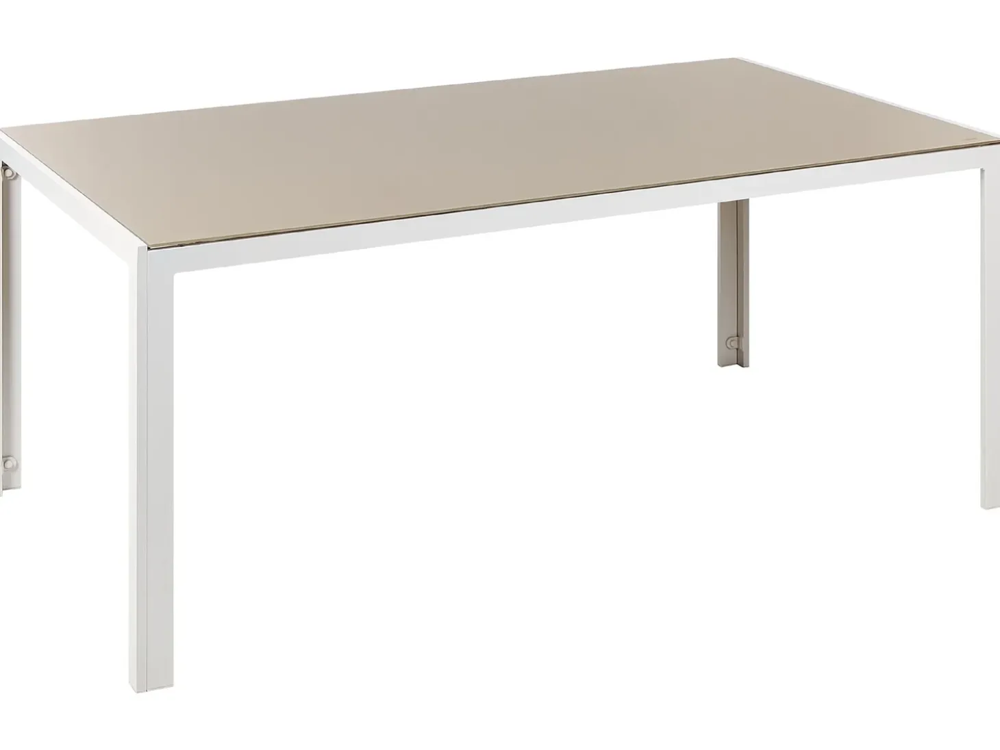 Havebord CATANIA 160 cm 91 cm Glas Beige