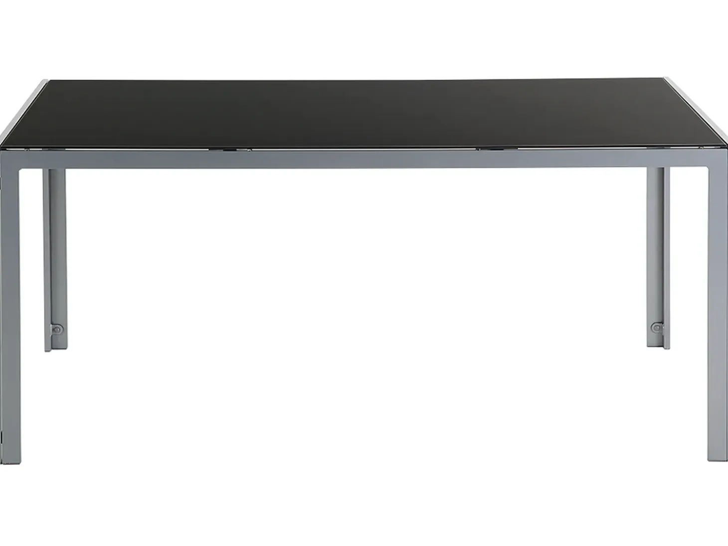 Havebord CATANIA 160 cm 91 cm Glas Sort