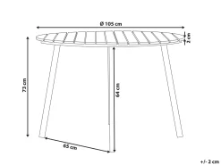 Havebord CAVOLI 105 cm 105 cm Brun