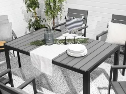 Havebord COMO 150 cm 90 cm Grå