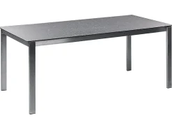 Havebord COSOLETO 180 cm 90 cm Glas Sort