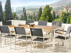 Havebord GROSSETO 220 cm 100 cm Eukalyptustræ Brun
