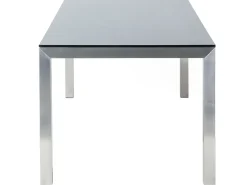 Havebord GROSSETO 180 cm 90 cm Hærdet glas Sort