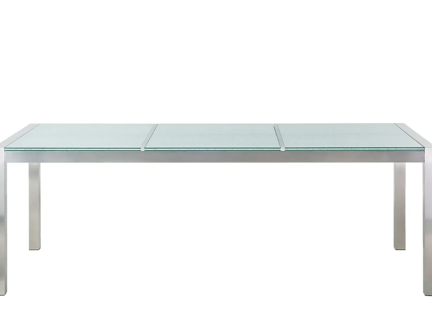 Havebord GROSSETO 220 cm 100 cm Krakeleret glas Transparent