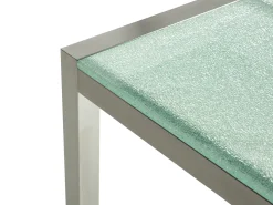 Havebord GROSSETO 220 cm 100 cm Krakeleret glas Transparent