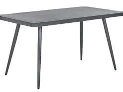 Havebord LIPARI 140 cm 80 cm Glas Grå