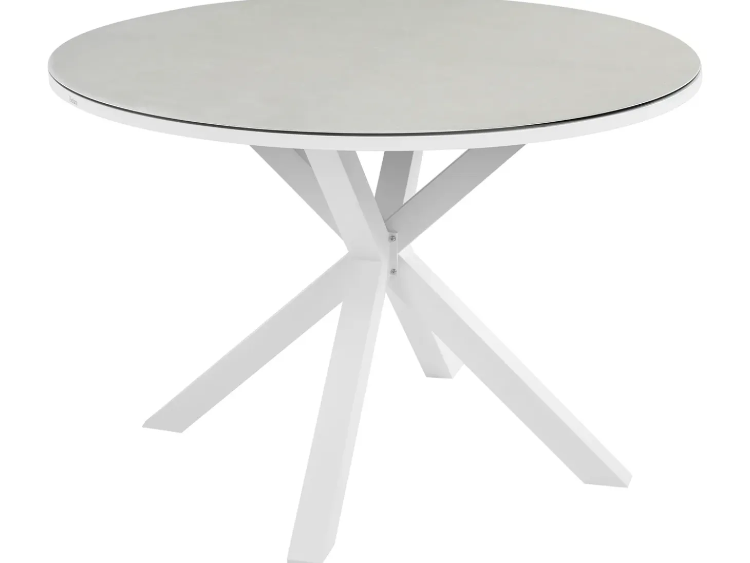 Havebord MALETTO 120 cm 120 cm Glas Brungrå
