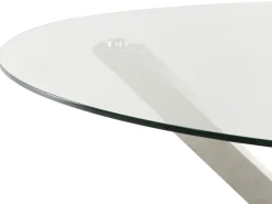 Havebord MALETTO 120 cm 120 cm Glas Sølv