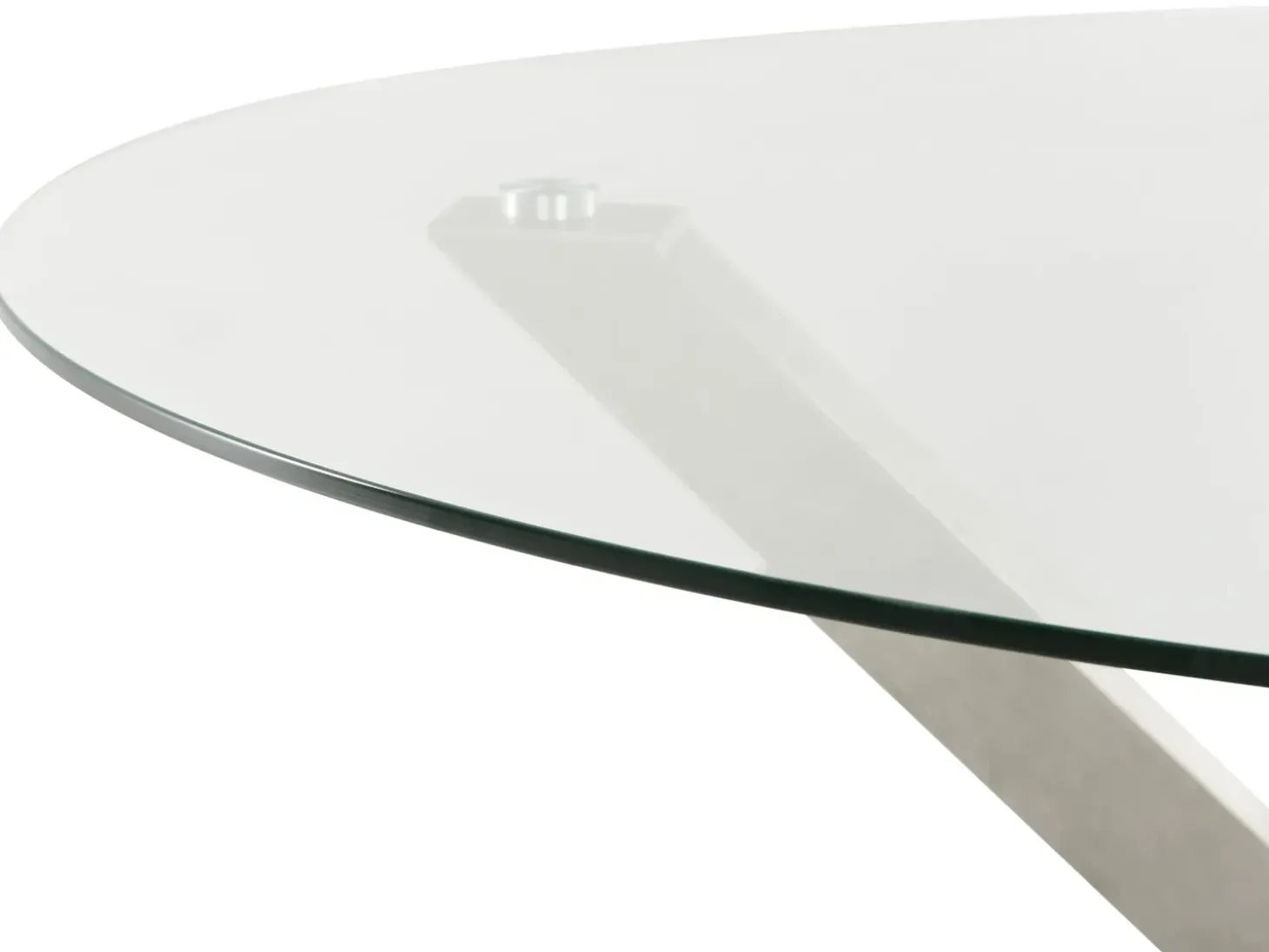 Havebord MALETTO 120 cm 120 cm Glas Sølv