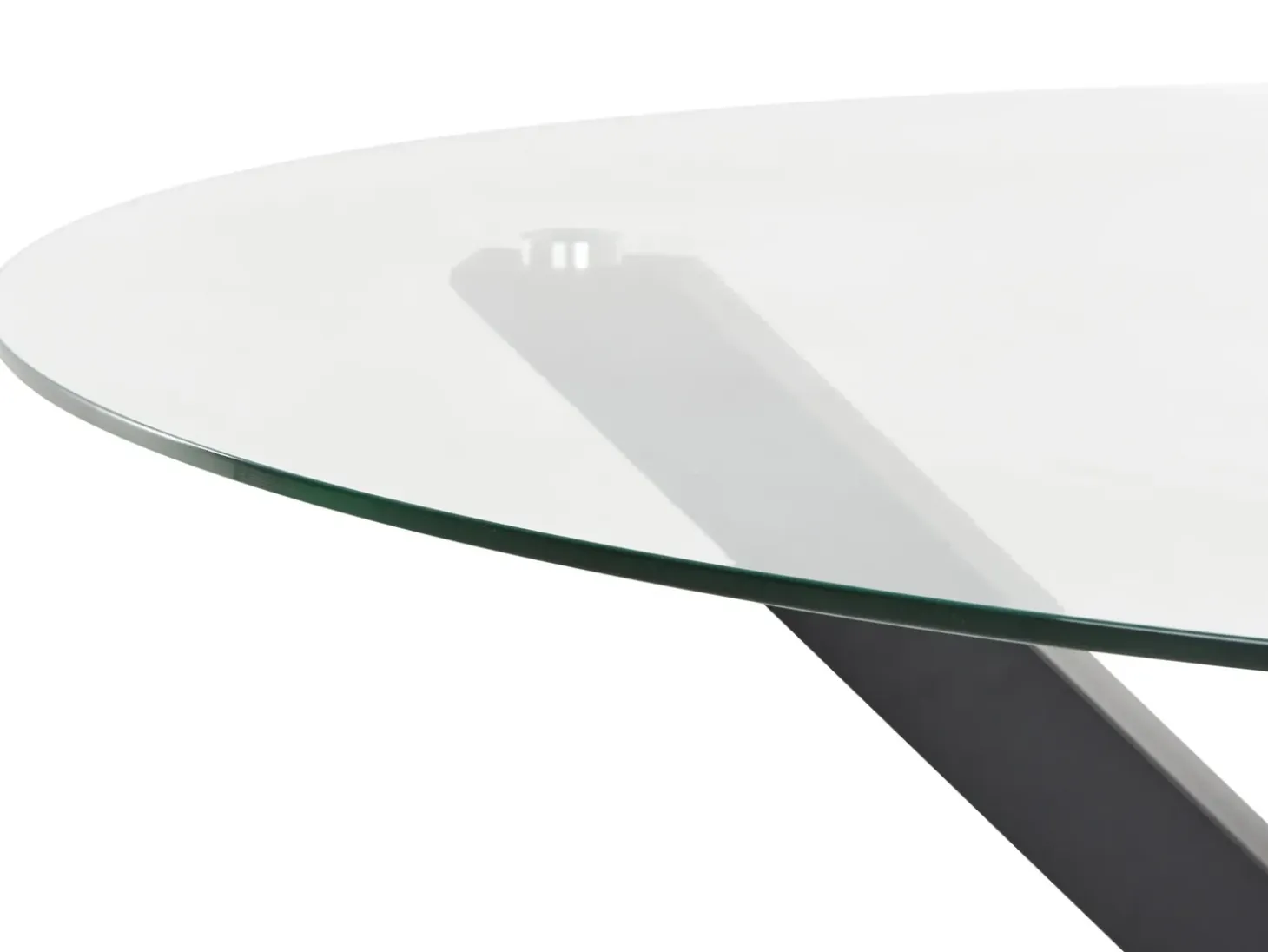 Havebord MALETTO 120 cm 120 cm Glas Sort