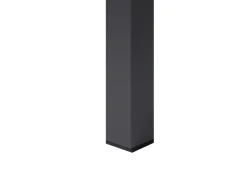 Havebord med udtræk ARDESIO 160/220 cm 90 cm Metal Mørkegrå