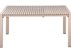 Havebord med udtræk ARDESIO 160/220 cm 90 cm Metal Sand Beige