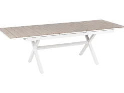 Havebord med udtræk FANES 184/242 cm 90 cm Metal Hvid