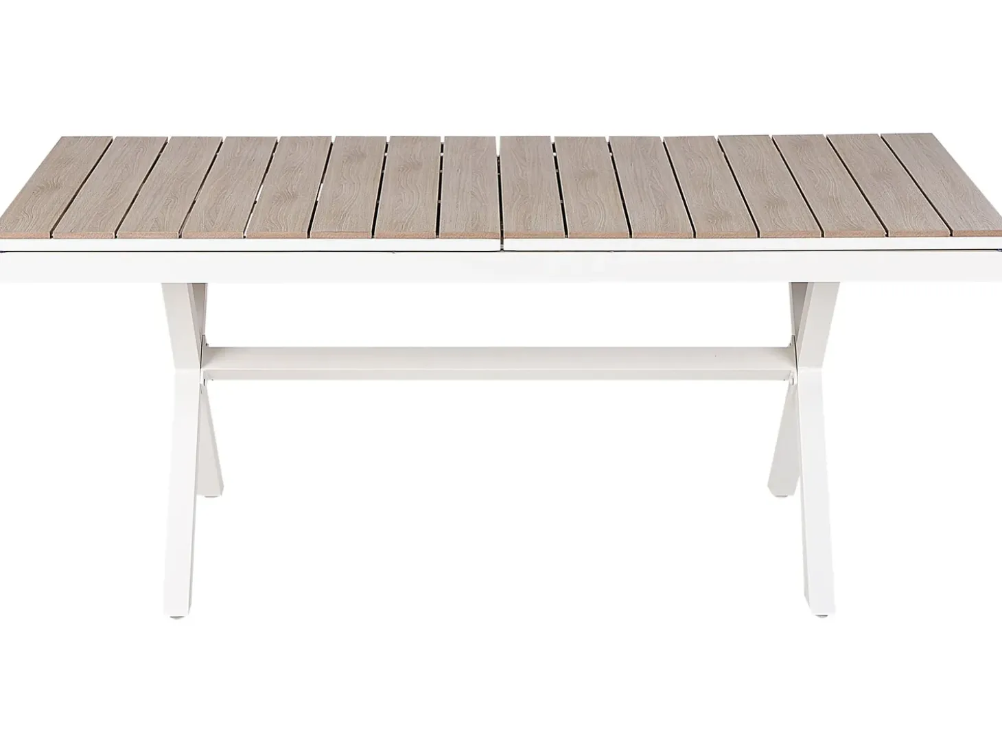 Havebord med udtræk FANES 184/242 cm 90 cm Metal Hvid