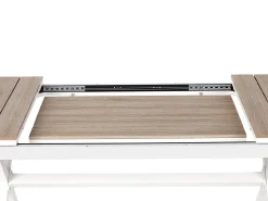 Havebord med udtræk FANES 184/242 cm 90 cm Metal Hvid