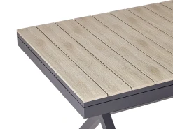 Havebord med udtræk FANES 184/242 cm 90 cm Metal Grafit