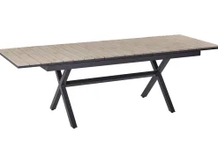 Havebord med udtræk FANES 184/242 cm 90 cm Metal Grafit