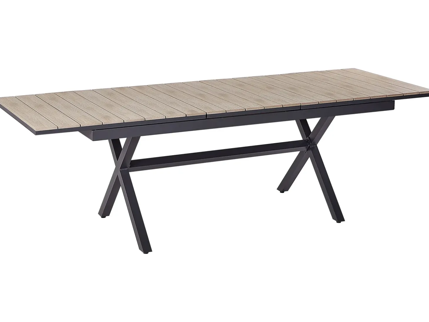 Havebord med udtræk FANES 184/242 cm 90 cm Metal Grafit