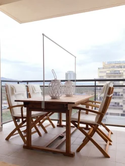 Havebord med udtræk JAVA 160/220 cm 90 cm Akacietræ Lysebrun