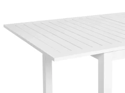 Havebord med udtræk SKALOMA 180/240 cm 90 cm Metal Hvid