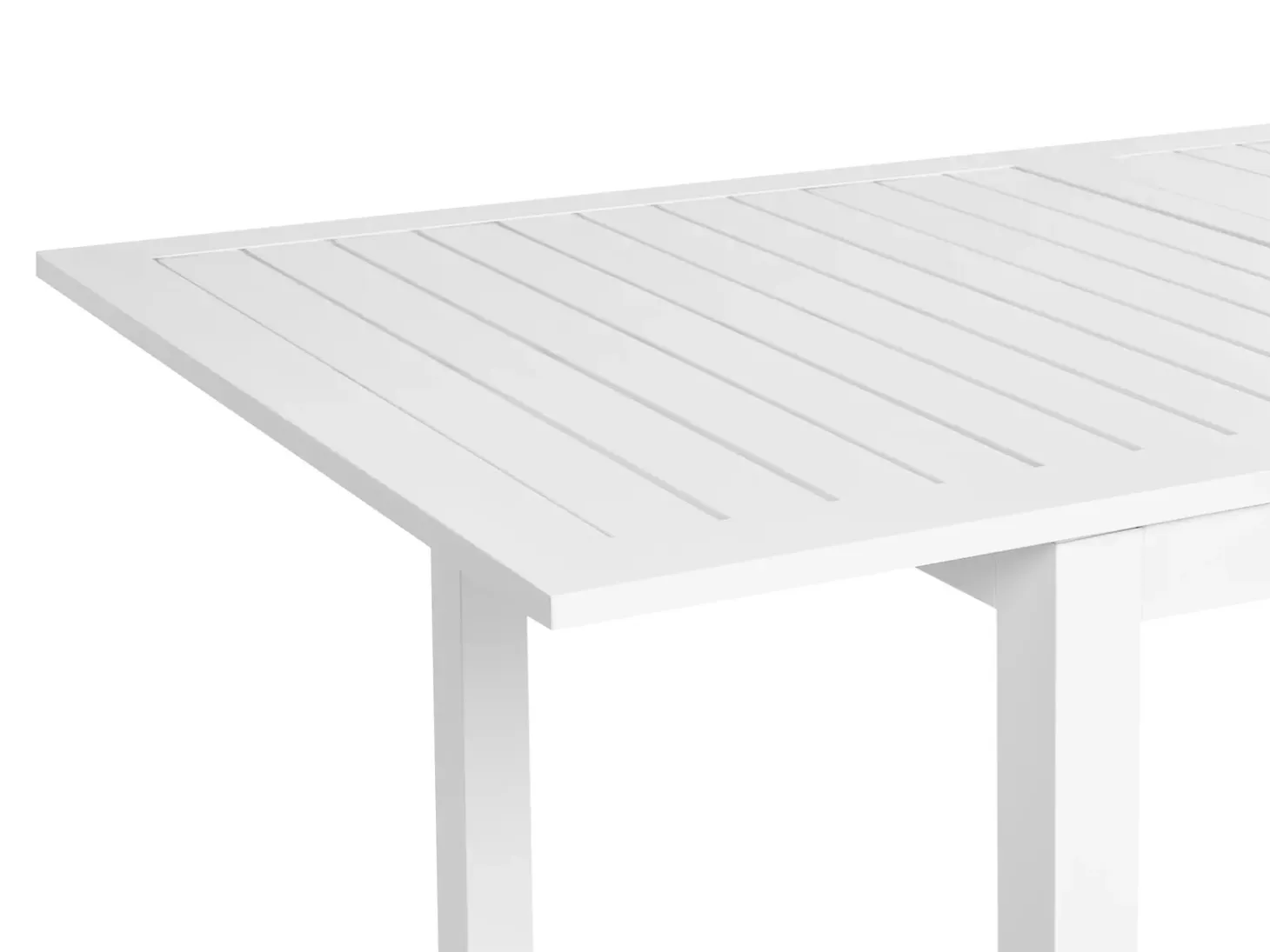 Havebord med udtræk SKALOMA 180/240 cm 90 cm Metal Hvid