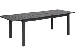Havebord med udtræk SKALOMA 180/240 cm 90 cm Metal Mørkegrå