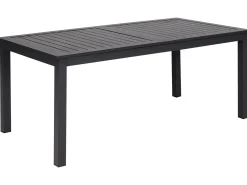 Havebord med udtræk SKALOMA 180/240 cm 90 cm Metal Mørkegrå
