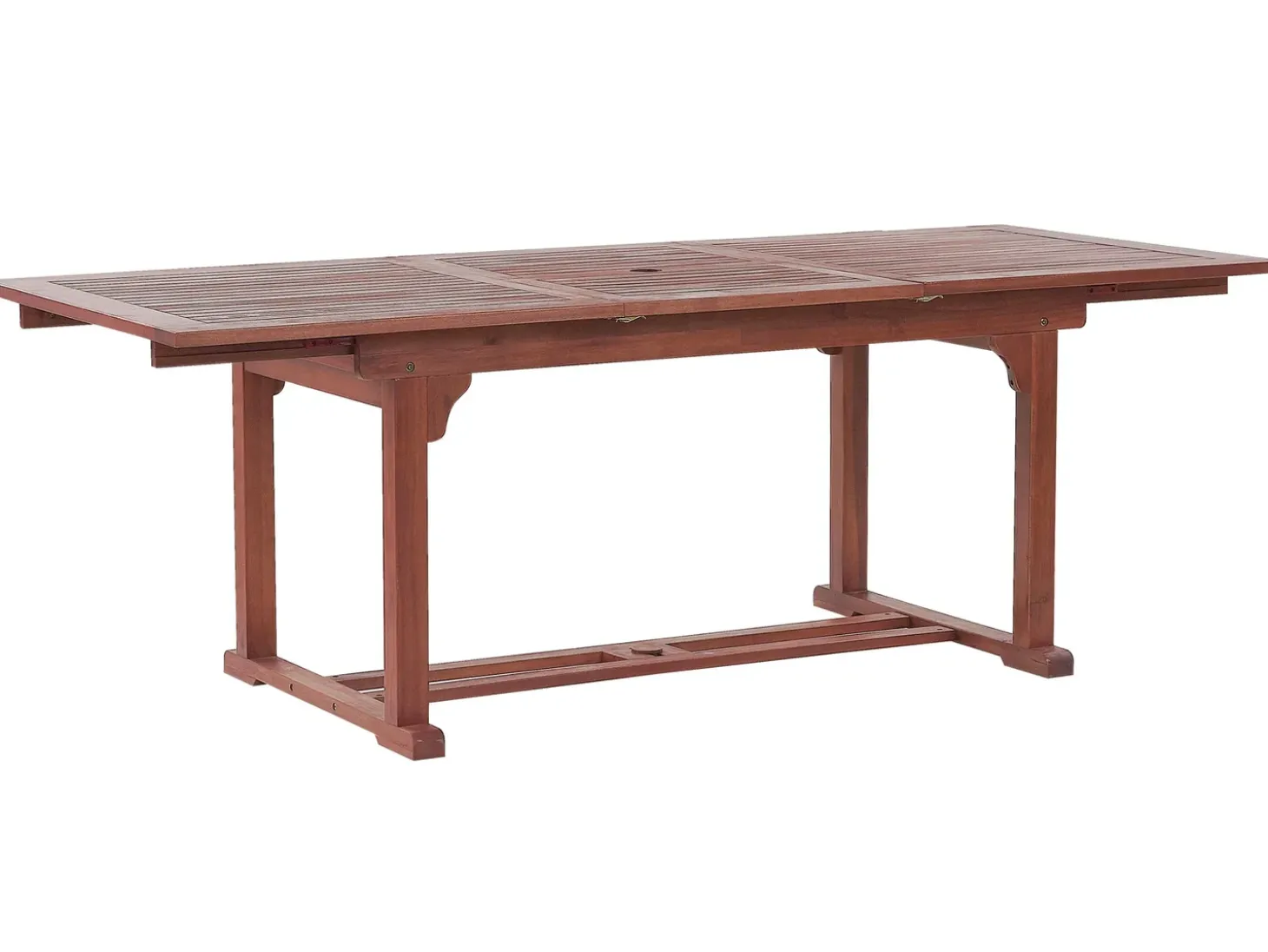Havebord med udtræk TOSCANA 160/220 cm 90 cm Akacietræ Mørkebrun