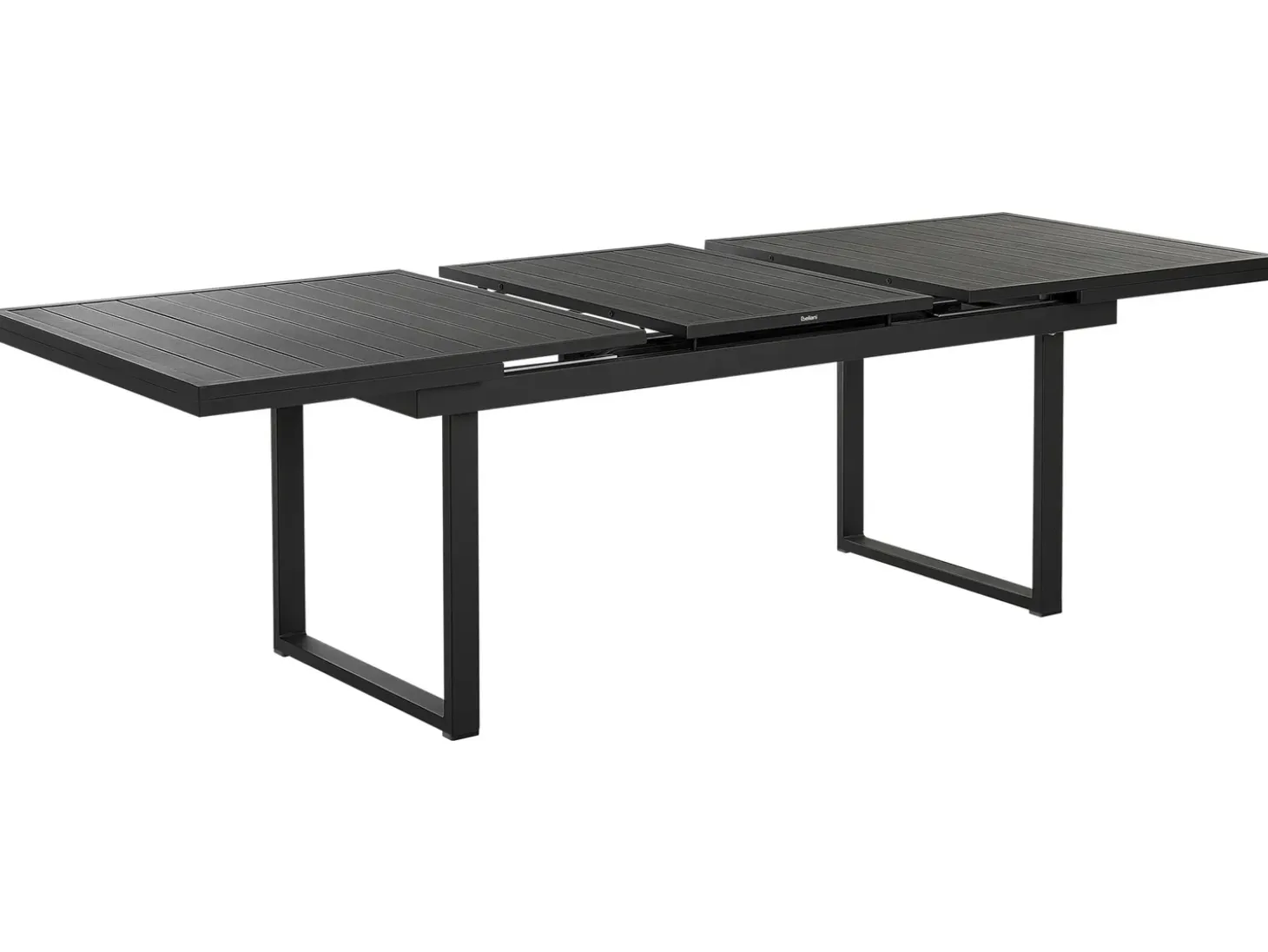 Havebord med udtræk VALCANETTO 180/240 cm 90 cm Metal Sort
