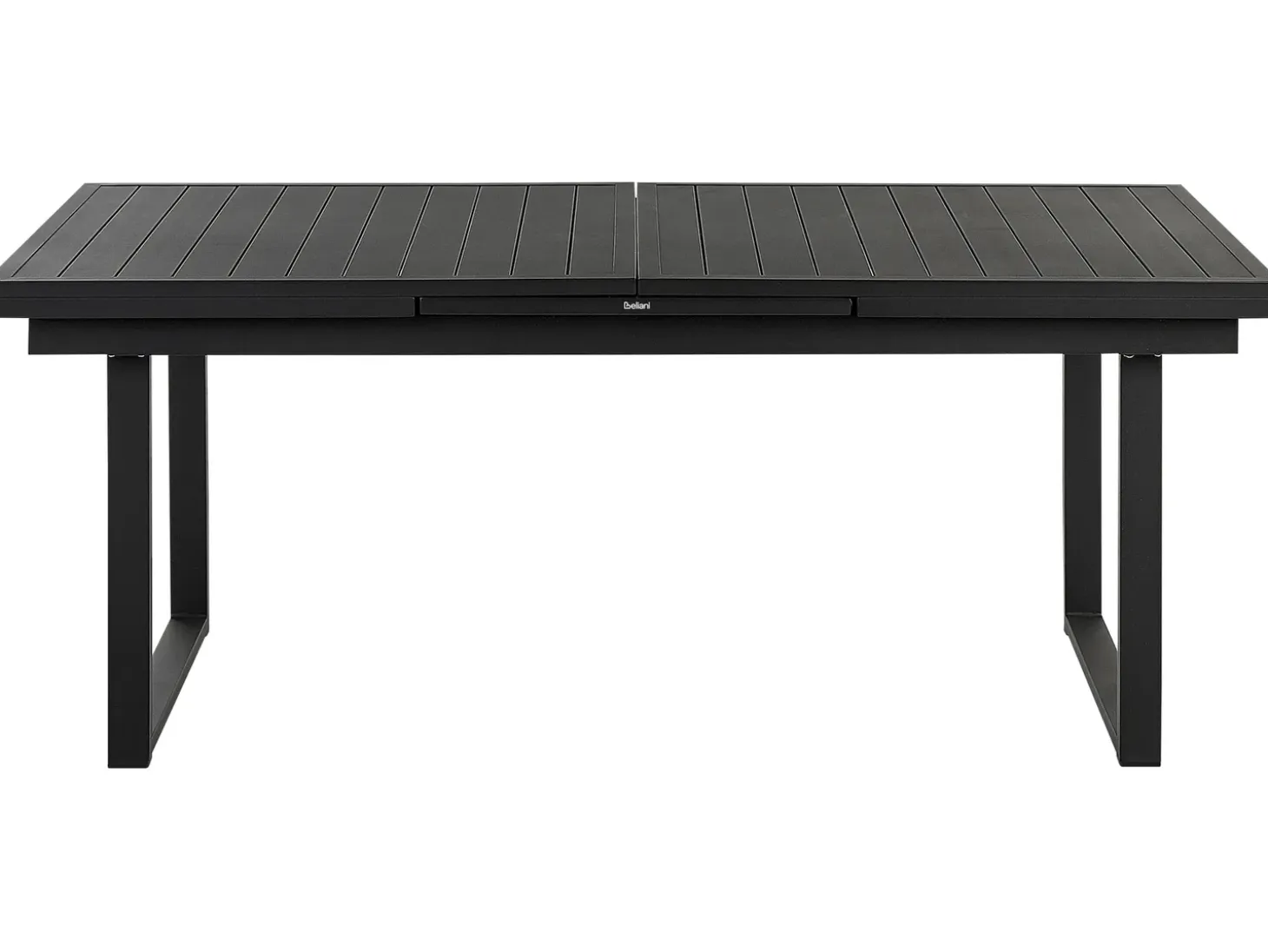 Havebord med udtræk VALCANETTO 180/240 cm 90 cm Metal Sort