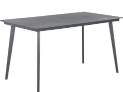 Havebord MILETO 140 cm 80 cm Glas Grå