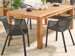 Havebord MONSANO 190 cm 105 cm Eukalyptustræ Brun