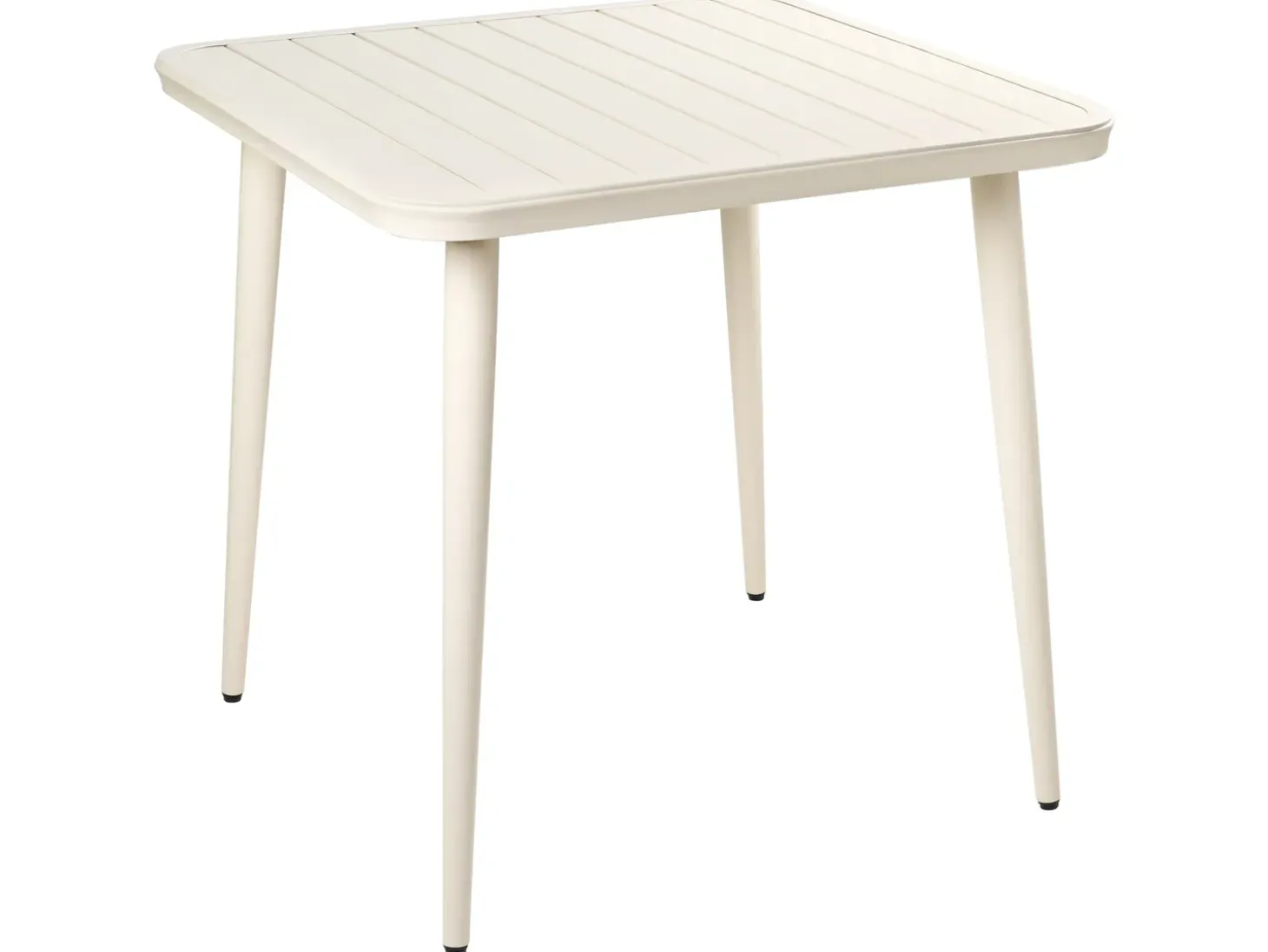 Havebord NATURNO 80 cm 80 cm Metal Lys Beige