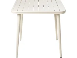 Havebord NATURNO 80 cm 80 cm Metal Lys Beige