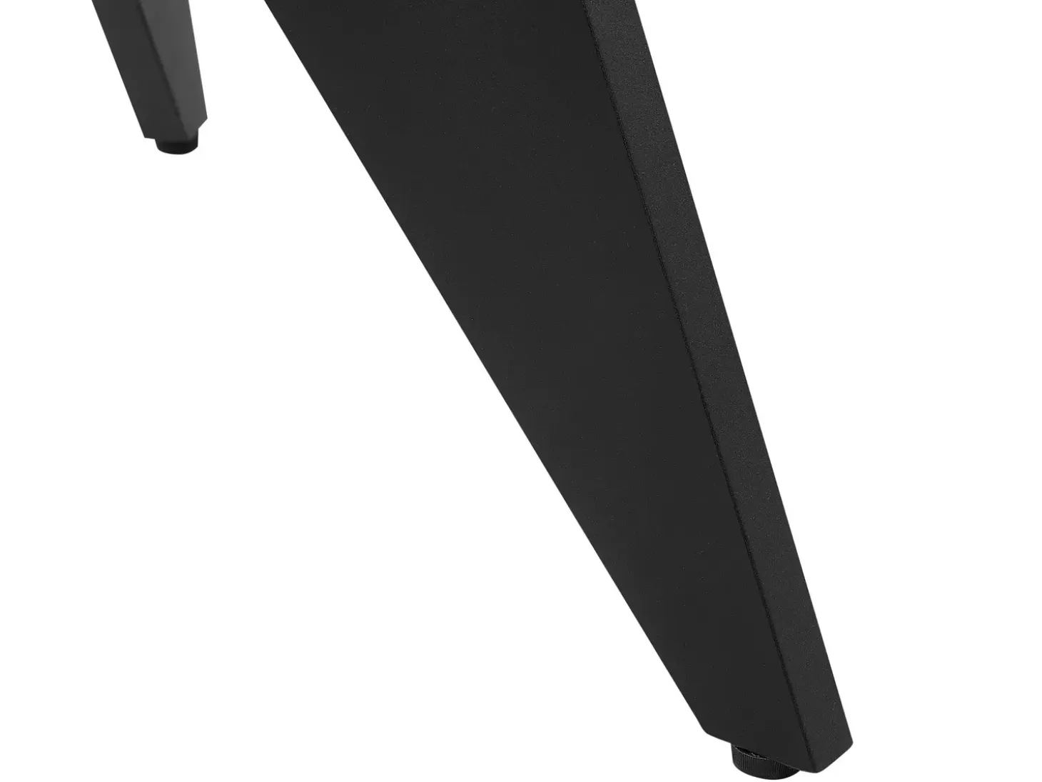 Havebord OLMETTO 83 cm 110 cm Glas Sort
