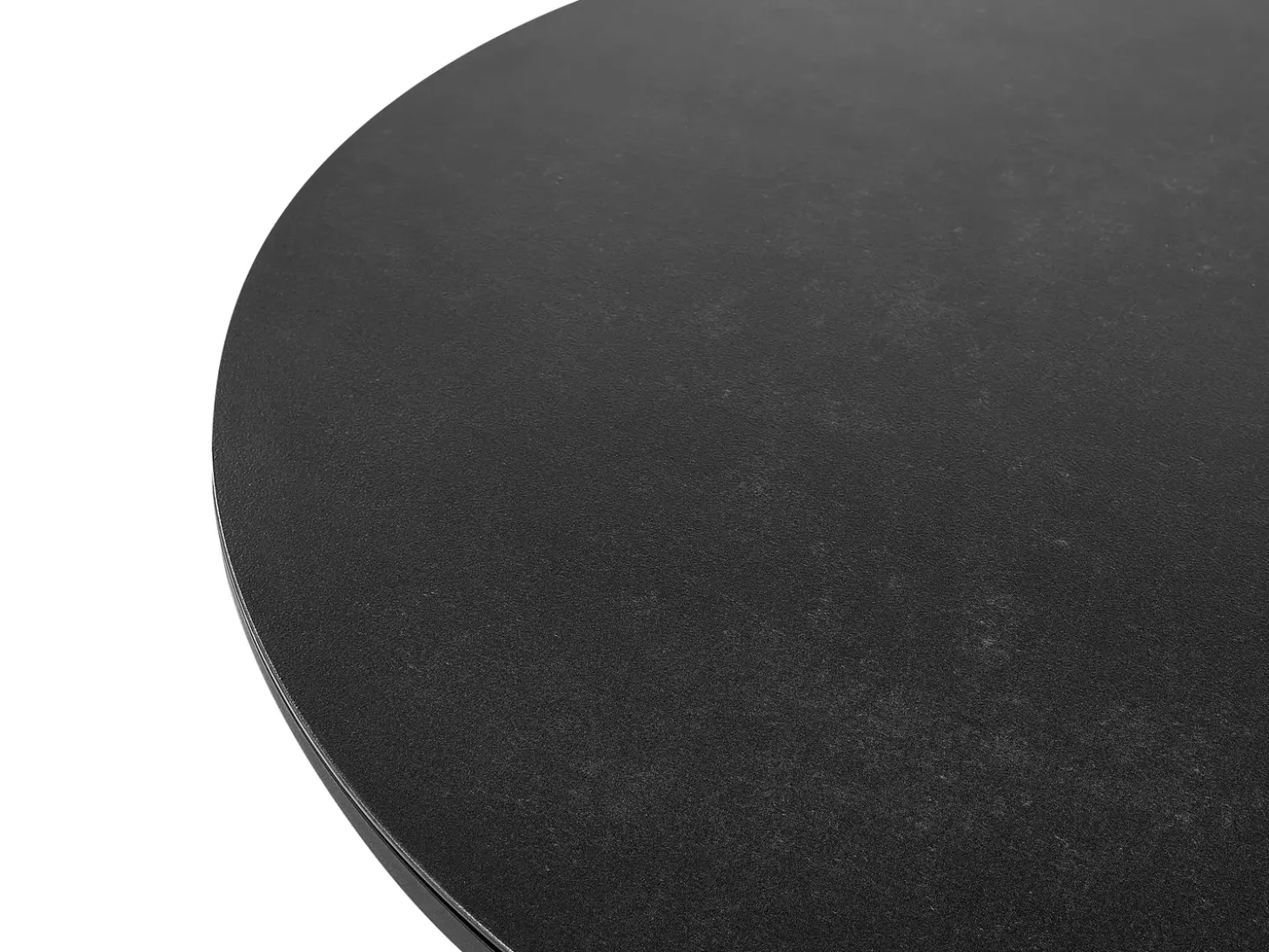 Havebord OLMETTO 83 cm 110 cm Glas Sort