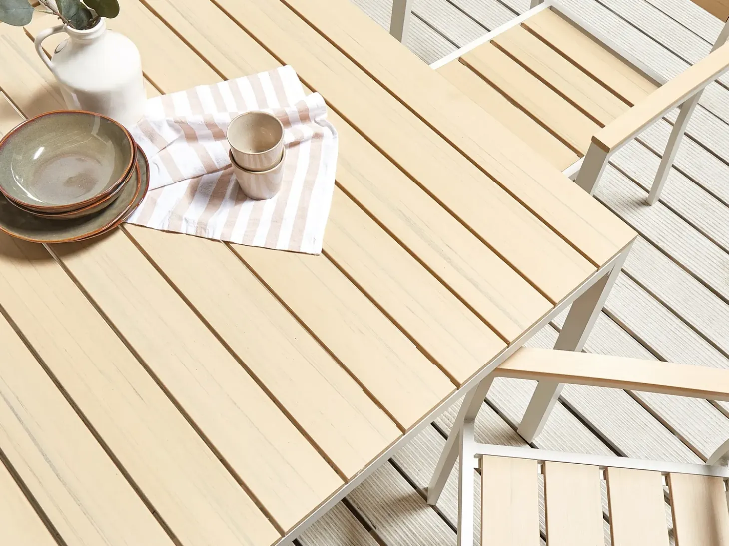 Havebord PRATO 95 cm 95 cm Beige