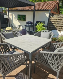 Havebord PRATO 95 cm 95 cm Grå