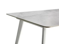 Havebord RODALLO 160 cm 90 cm Sten Hvid marmor
