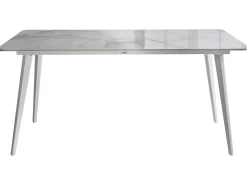 Havebord RODALLO 160 cm 90 cm Sten Hvid marmor