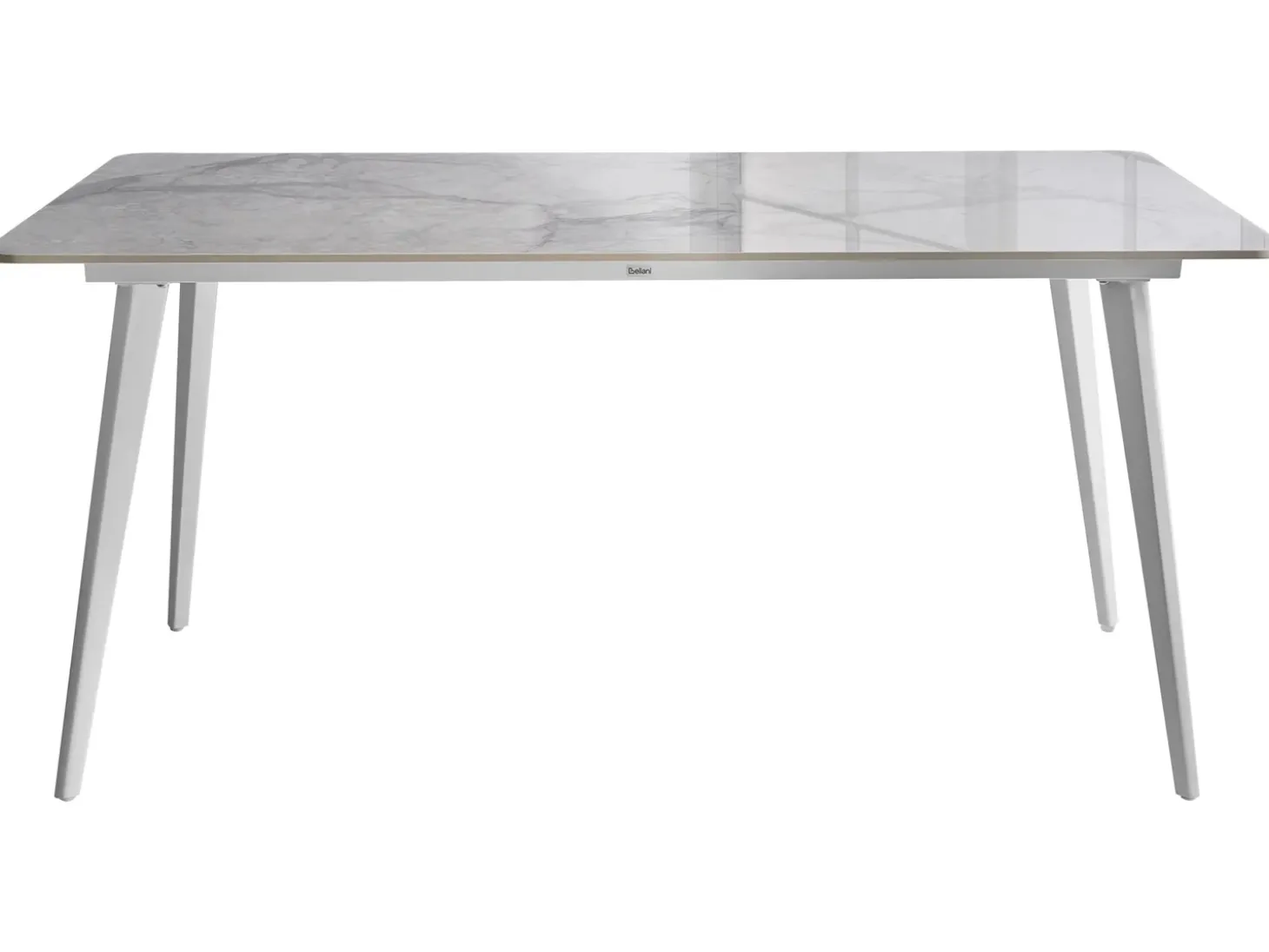 Havebord RODALLO 160 cm 90 cm Sten Hvid marmor