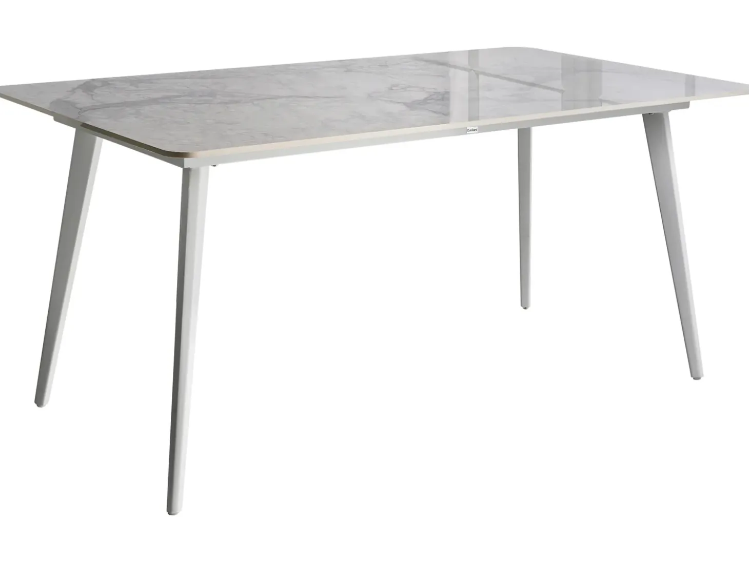 Havebord RODALLO 160 cm 90 cm Sten Hvid marmor