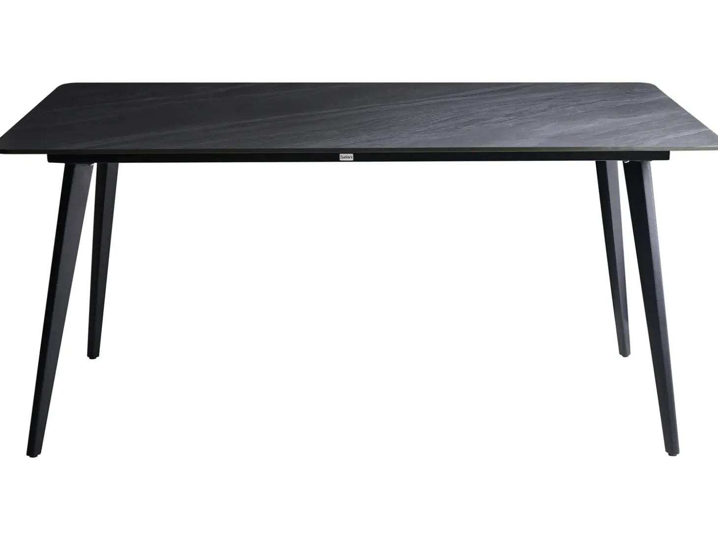 Havebord RODALLO 160 cm 90 cm Sten Sort marmor