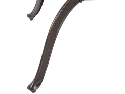 Havebord SALENTO 102 cm 102 cm Metal Mørkebrun