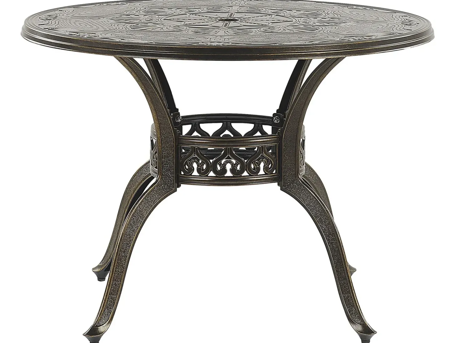 Havebord SAPRI 100 cm 100 cm Metal Mørkebrun