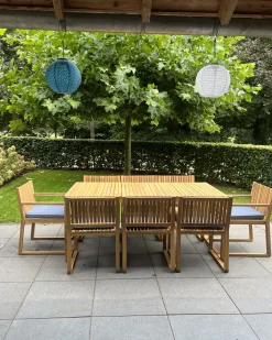 Havebord SASSARI II 180 cm 90 cm Certificeret akacietræ Lysebrun