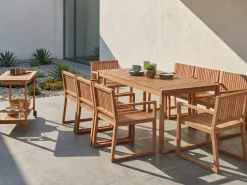 Havebord SASSARI II 180 cm 90 cm Certificeret akacietræ Lysebrun